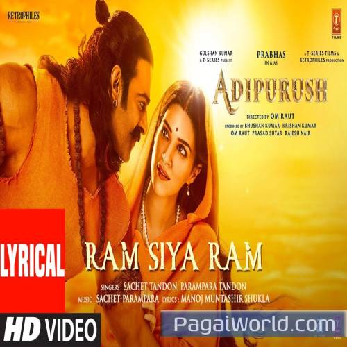 Ram Siya Ram Adipurush Prabhas. Poster