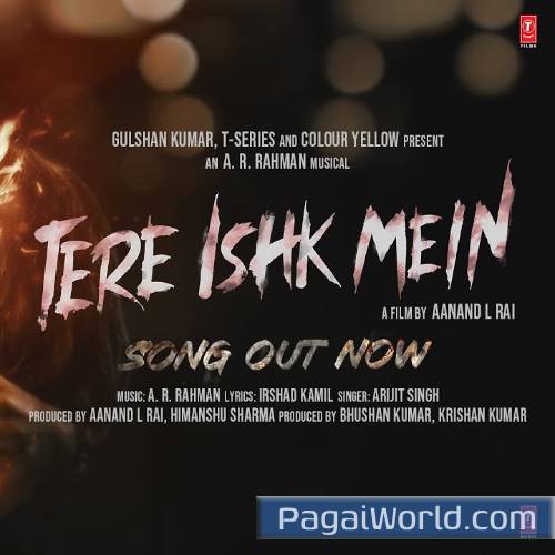 Tere Ishk Mein Dhanush Kriti Poster